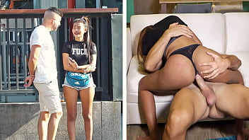 Femeie cu putina burtica si cu fund gras isi da ochii peste cap cand simte un orgasm la pizda